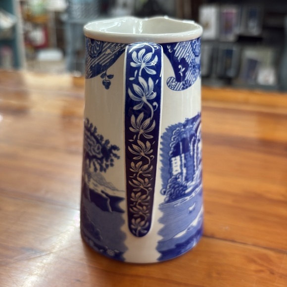 Spode made in England BLUE ITALIAN 5" Creamer Pitcher - Picture 3 of 9
